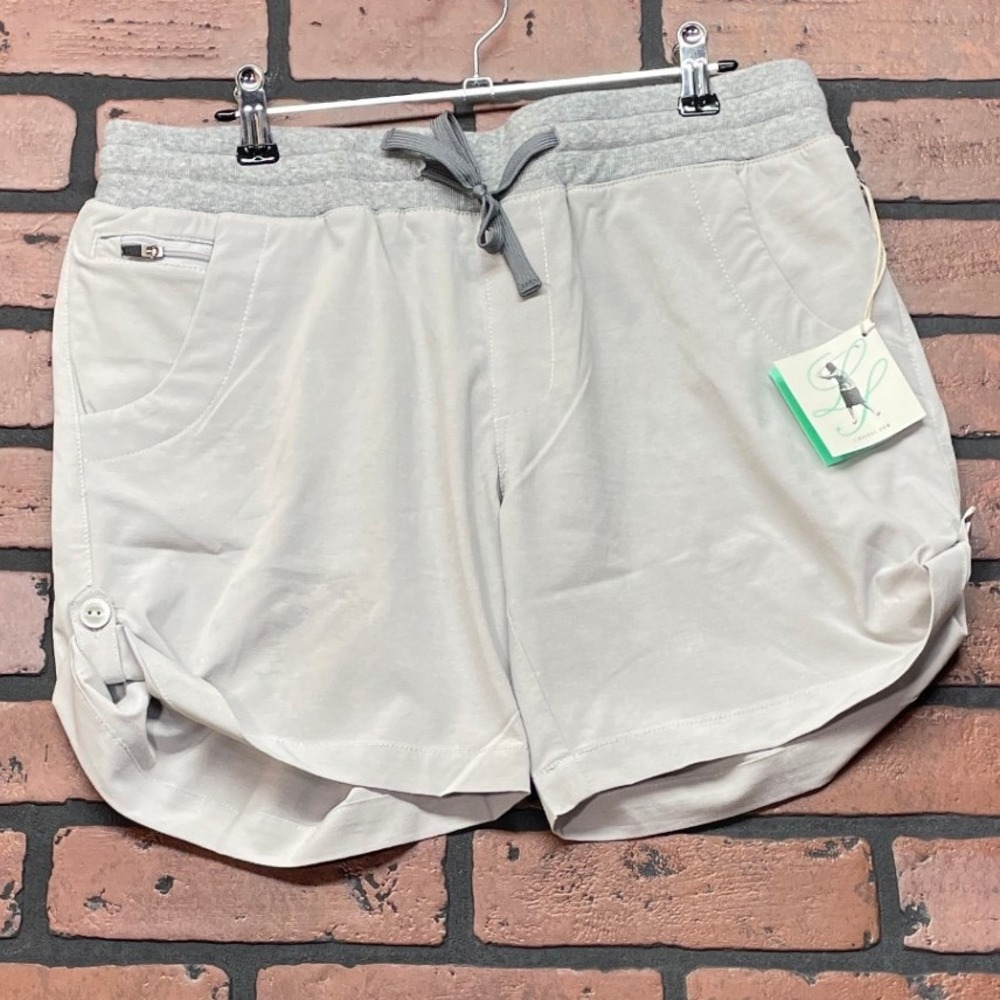Linksoul‎ Women's M Grey Boardwalker Golf Shorts LSW603 Drawstring NWT